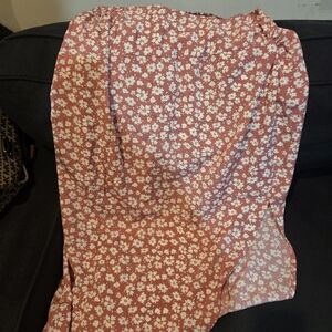 SHEIN Pink Floral Maxi Skirt